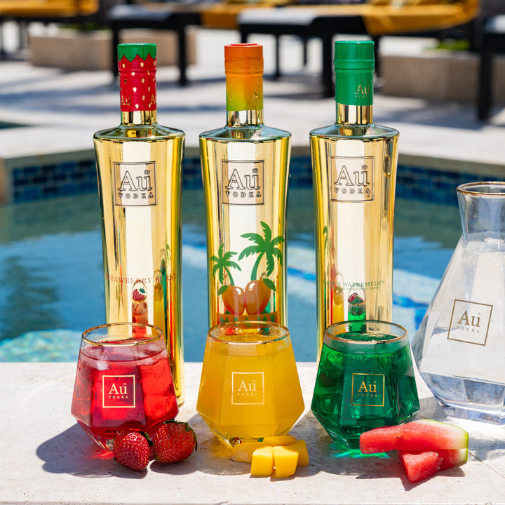 Au Vodka Miami Mango 3 Bottle Trio