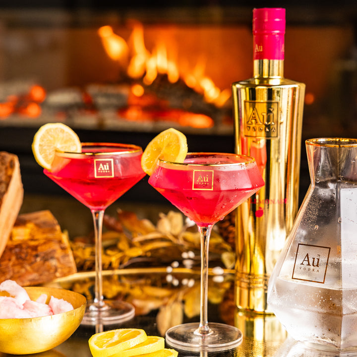 Au Diamond Martini Glass